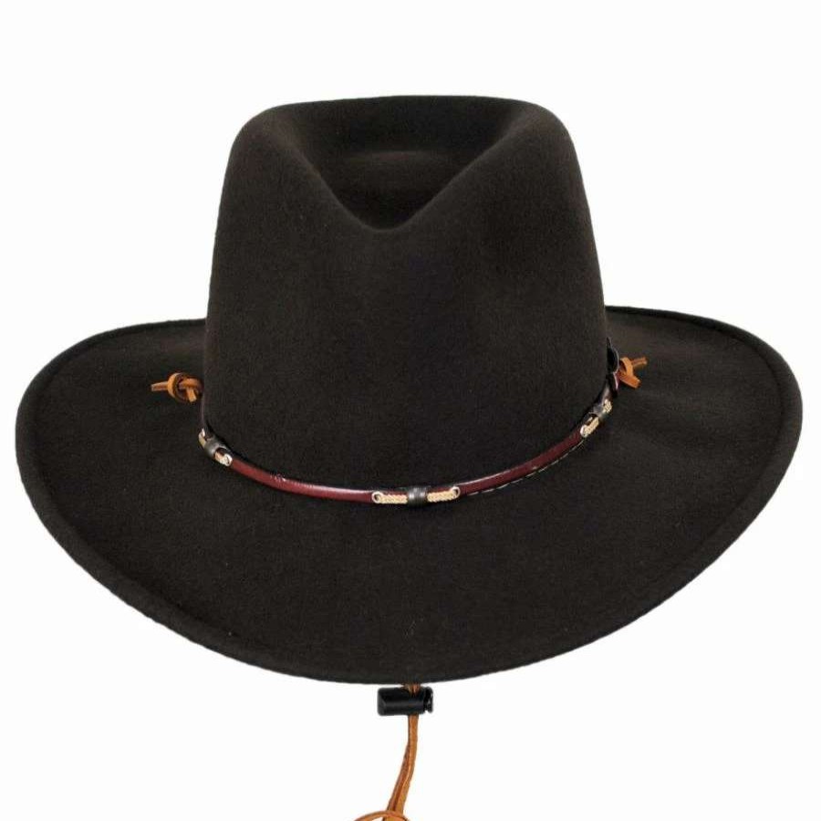 Cowboy & Western Hats * | Stetson Wildwood Crushable Wool Felt Outback Hat