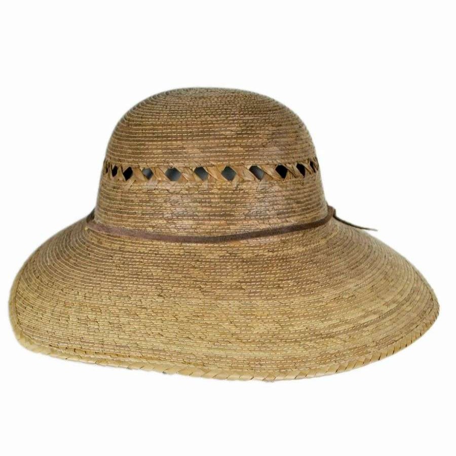 Outdoors * | Laurel Lattice Palm Straw Facesaver Hat