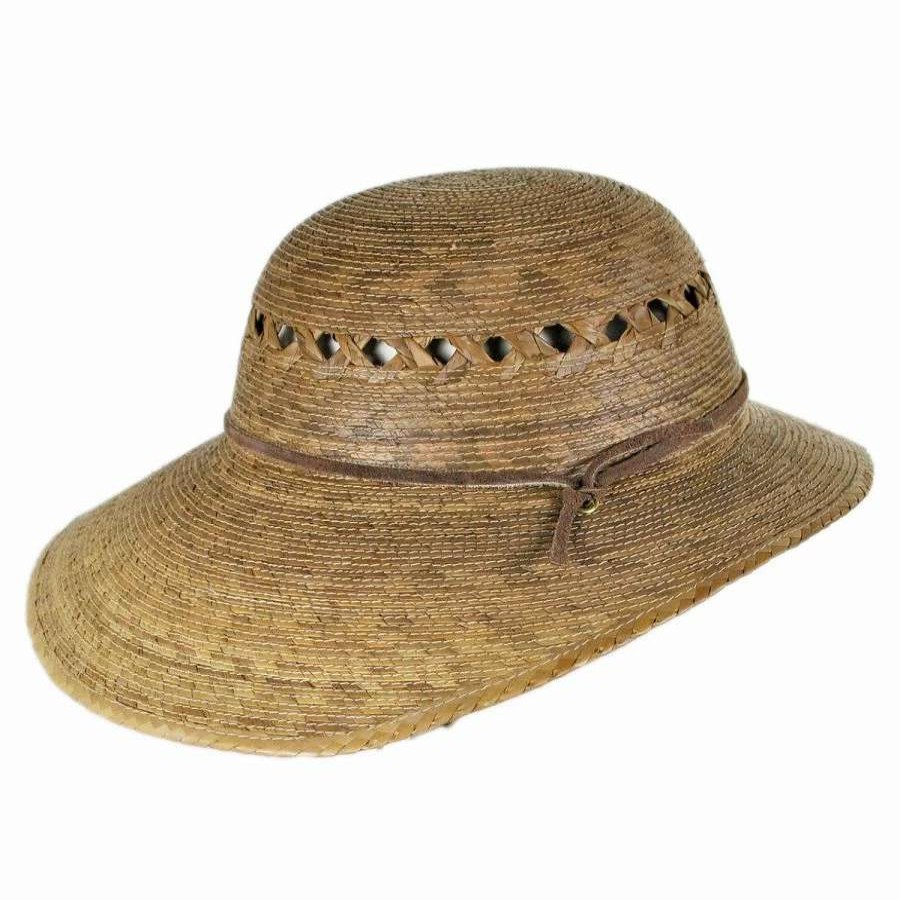 Outdoors * | Laurel Lattice Palm Straw Facesaver Hat