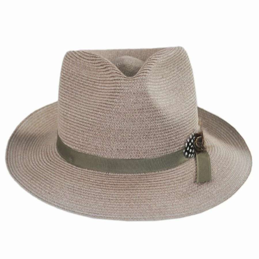 Fedoras * | Aviator Hemp Straw Fedora Hat