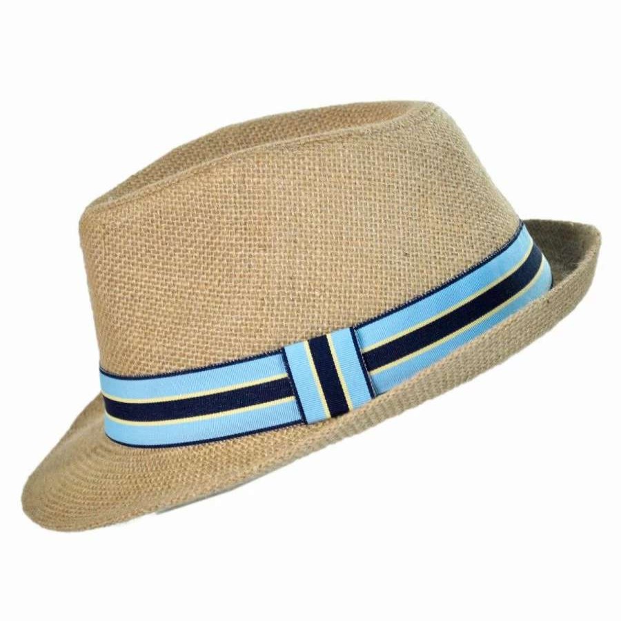 Fedoras * | Kid'S Jute Fedora Hat