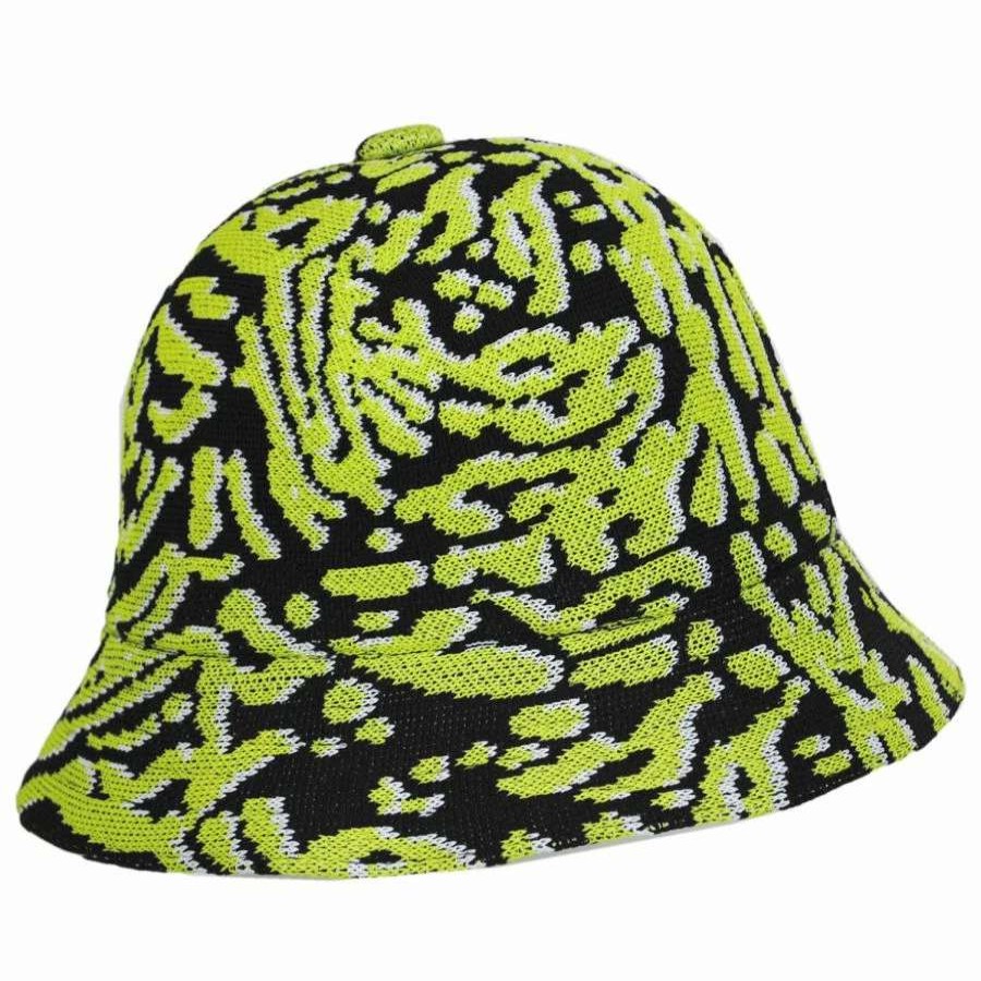 Men'S Hats * | Kangol Carnival Casual Tropic Bucket Hat Black/Green