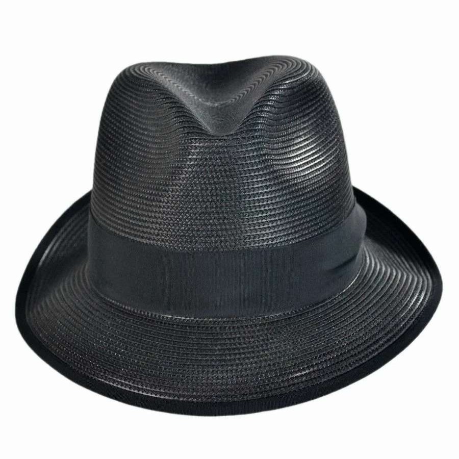 Fedoras * | Stetson Latte Florentine Milan Straw Fedora Hat