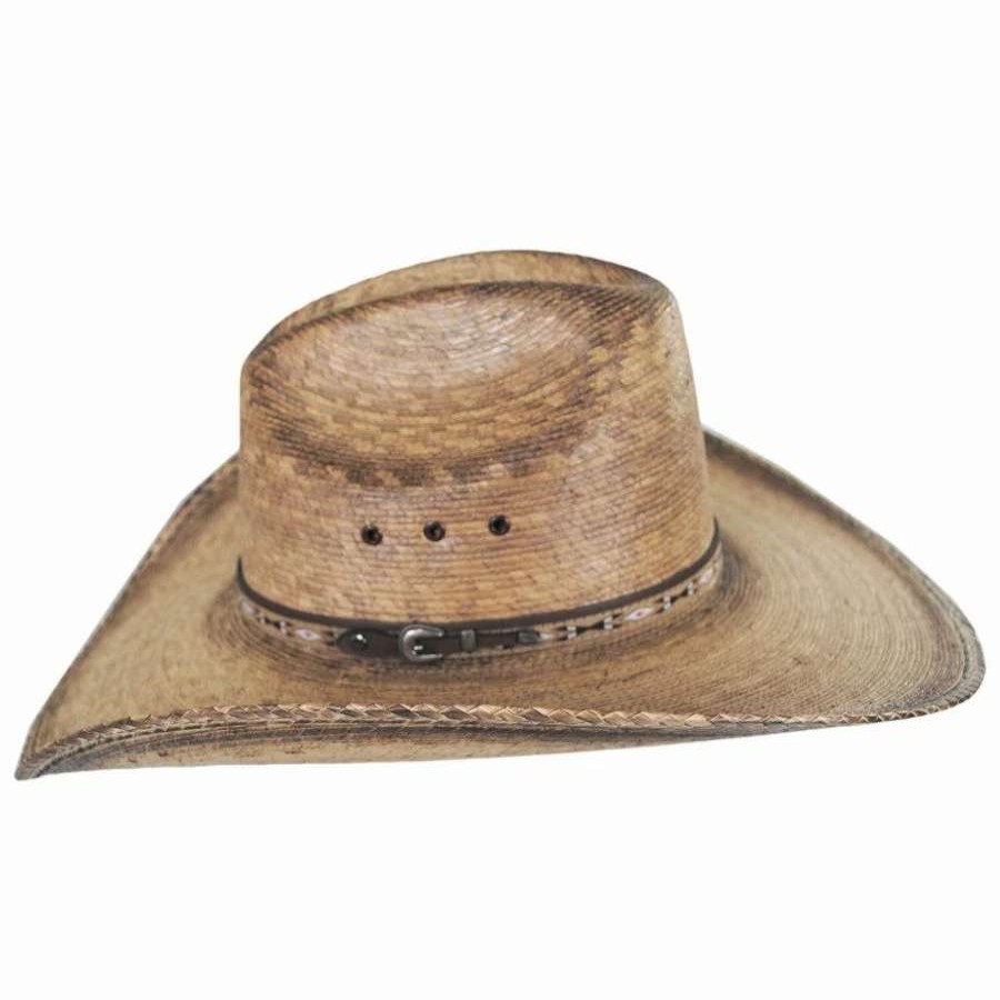 Cowboy & Western Hats * | Bent Rail Trail Palm Straw Gus Western Hat