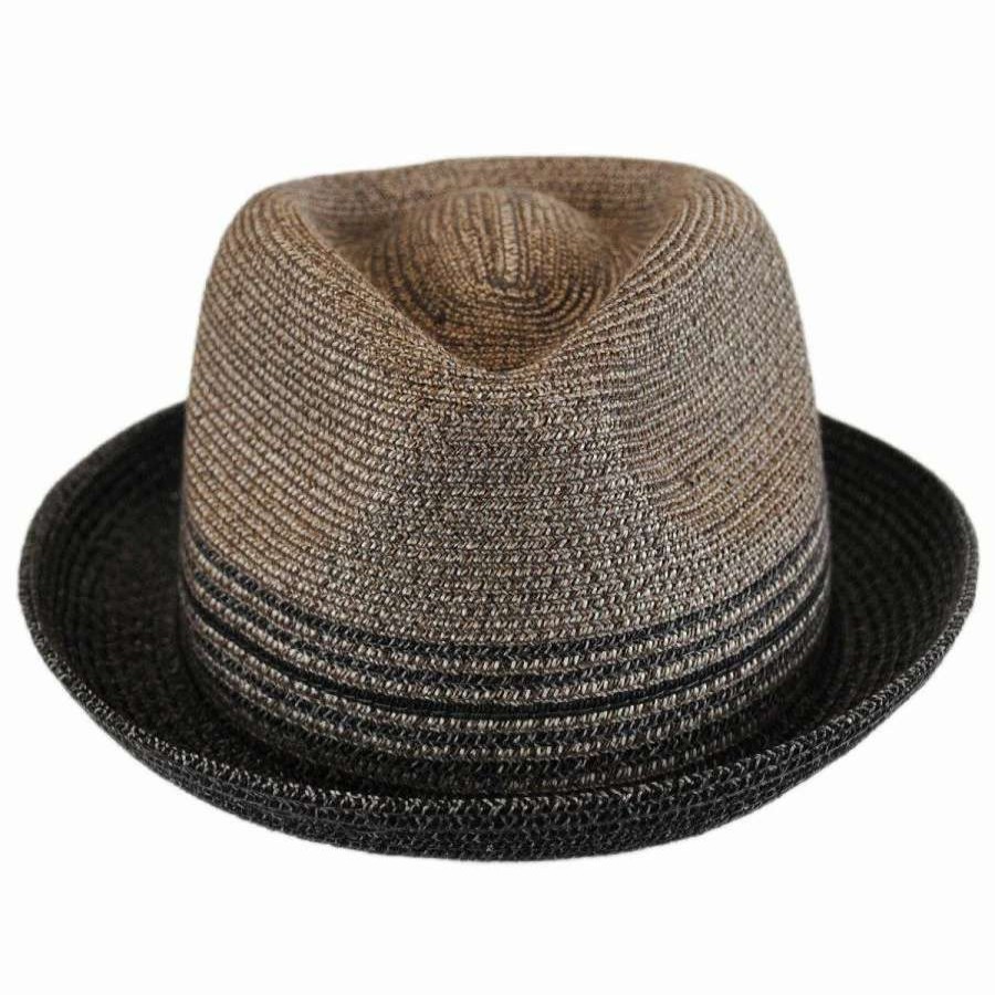 Fedoras * | Hooper Toyo Straw Blend Trilby Fedora Hat