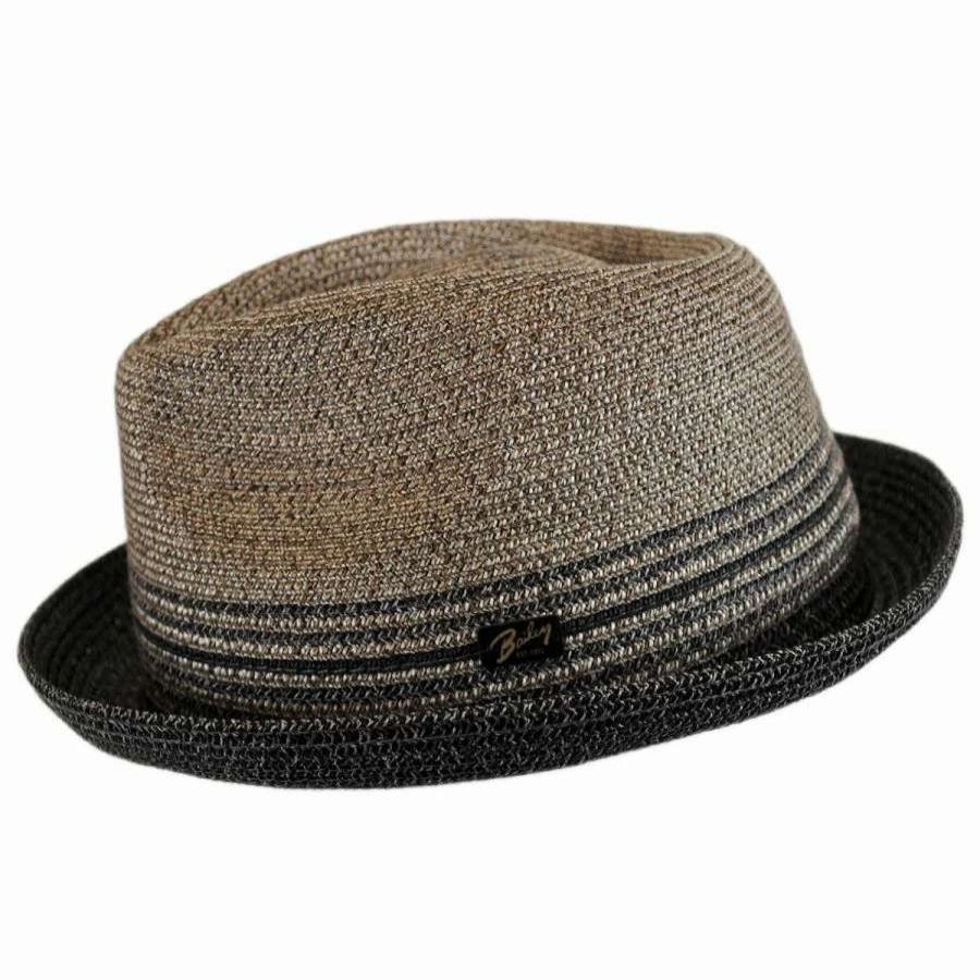 Fedoras * | Hooper Toyo Straw Blend Trilby Fedora Hat