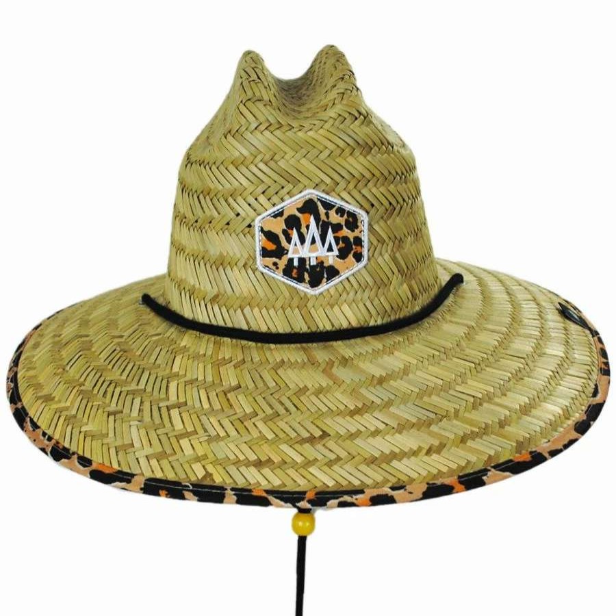 Outdoors * | Big Cat Straw Lifeguard Hat