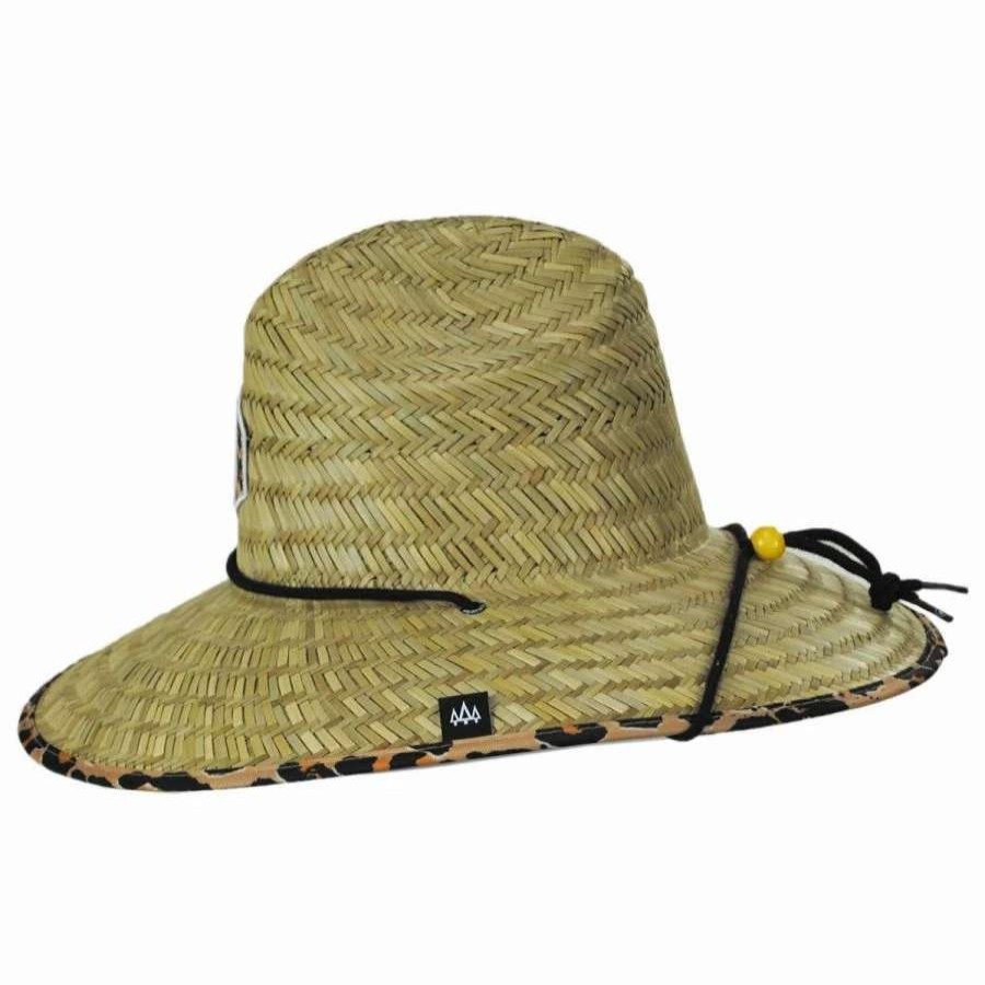 Outdoors * | Big Cat Straw Lifeguard Hat