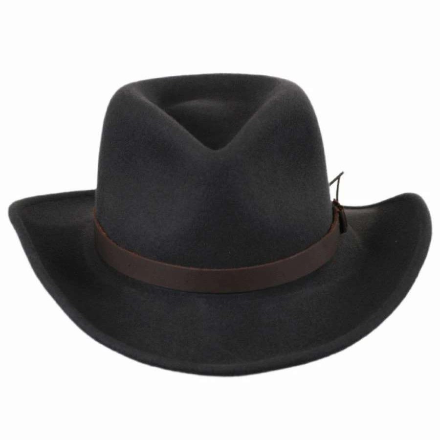 Men'S Hats * | Caliber Crushable Wool Litefelt Western Hat