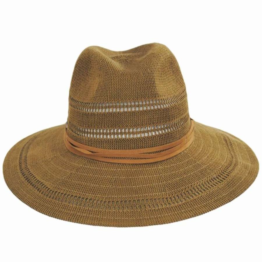 Fedoras * | Scala Felicity Knit Safari Fedora Hat