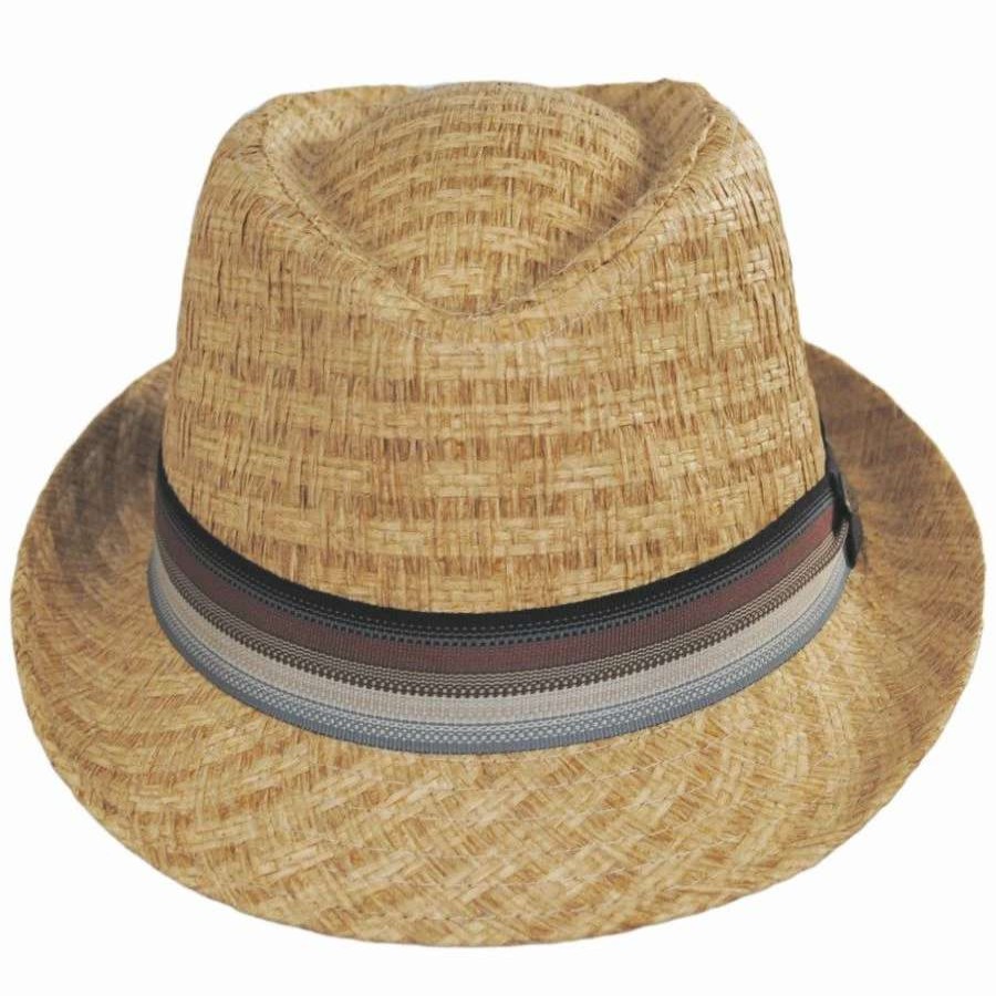 Men'S Hats * | Panama Jack Bonito Toyo Straw Fedora Hat