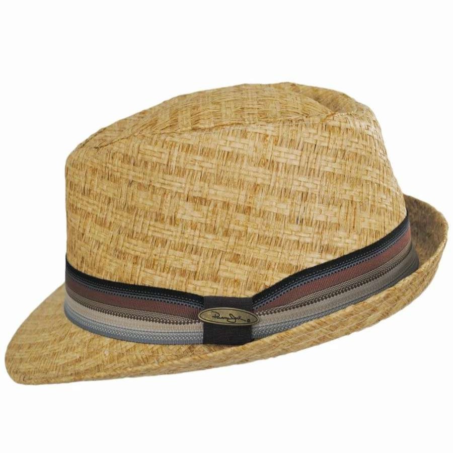 Men'S Hats * | Panama Jack Bonito Toyo Straw Fedora Hat