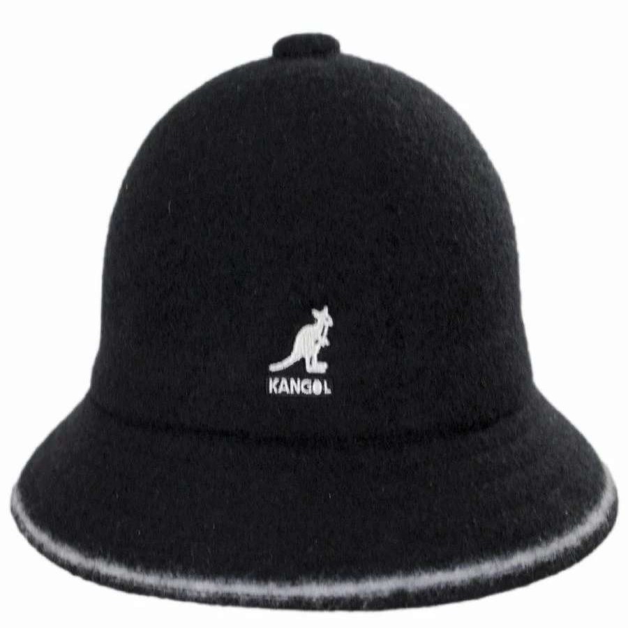 Men'S Hats * | Kangol Striped Casual Wool Bucket Hat