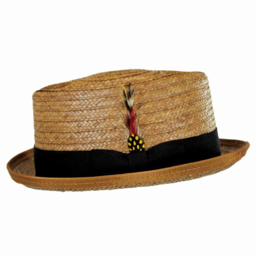 Fedoras * | Be Bop Coconut Straw Pork Pie Hat