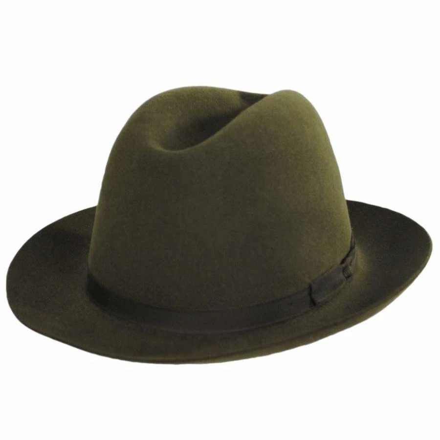 Men'S Hats * | Skylar Shapeable Open Crown Fur Felt Fedora Hat