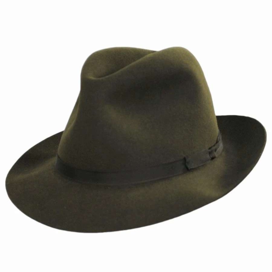 Men'S Hats * | Skylar Shapeable Open Crown Fur Felt Fedora Hat