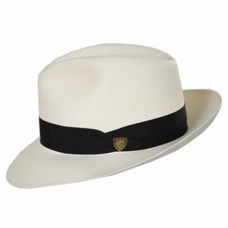 Fedoras * | Center Pinch Shantung Straw Fedora Hat