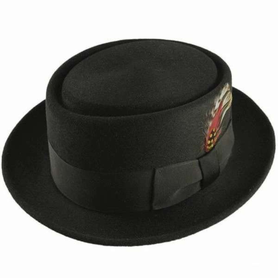 Fedoras * | Jett Wool Felt Pork Pie Hat