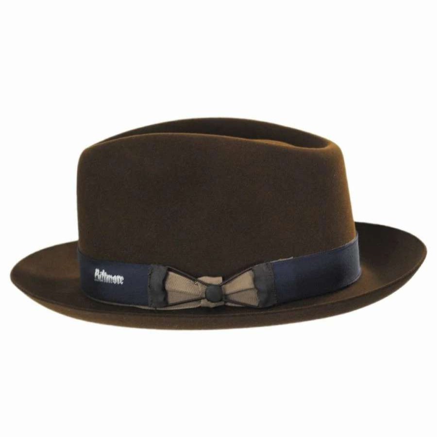 Men'S Hats * | Cassatt Reversible Band Fur Felt Fedora Hat