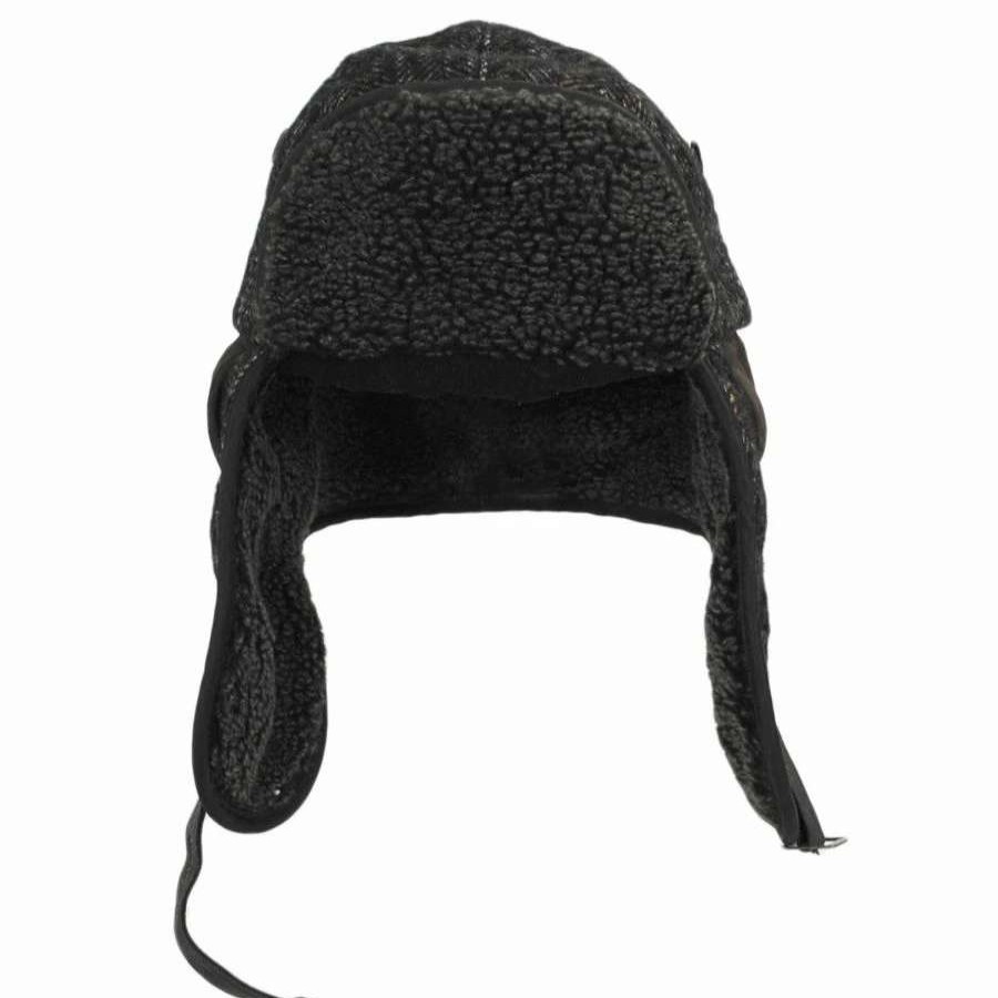 Outdoors * | Stetson Tauris Herringbone Wool Blend Trapper Hat