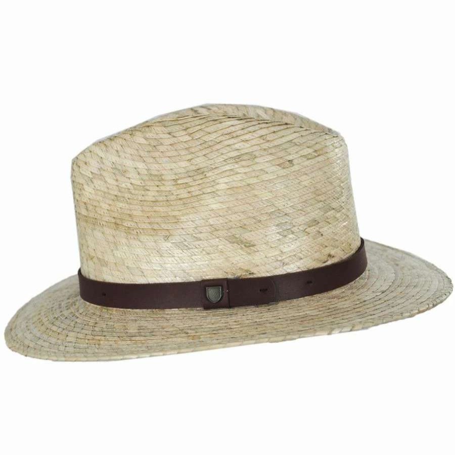 Fedoras * | Messer Palm Straw Fedora Hat