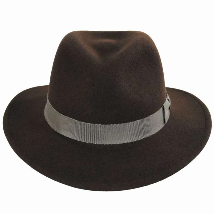 Fedoras * | Curtis Wool Litefelt Safari Fedora Hat