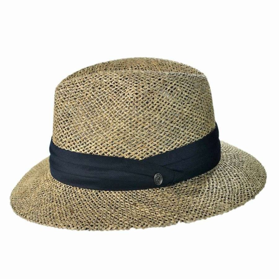 Outdoors * | Seagrass Straw Safari Fedora Hat