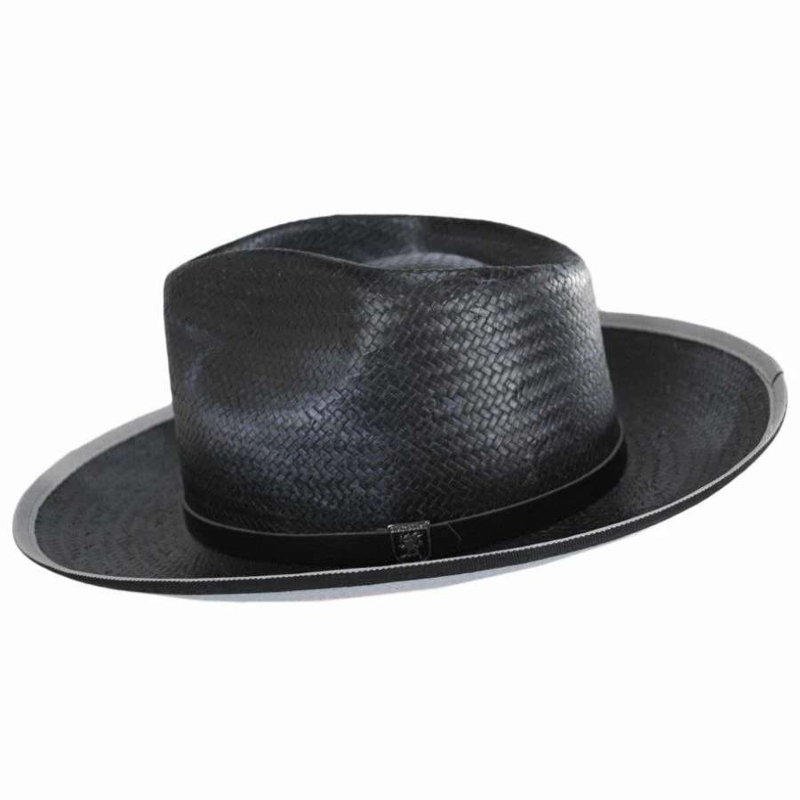 Fedoras * | Ritz Distressed Toyo Straw Fedora Hat