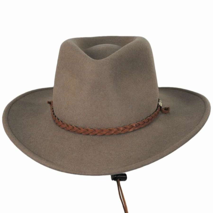 Fedoras * | Stetson Sagebrush Crushable Wool Felt Outback Hat