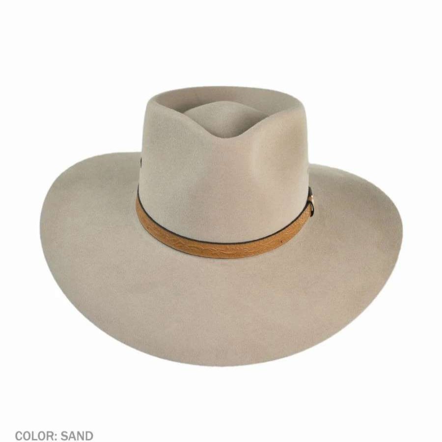 Fedoras * | Territory Fur Felt Australian Western Hat