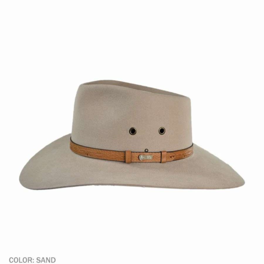 Fedoras * | Territory Fur Felt Australian Western Hat