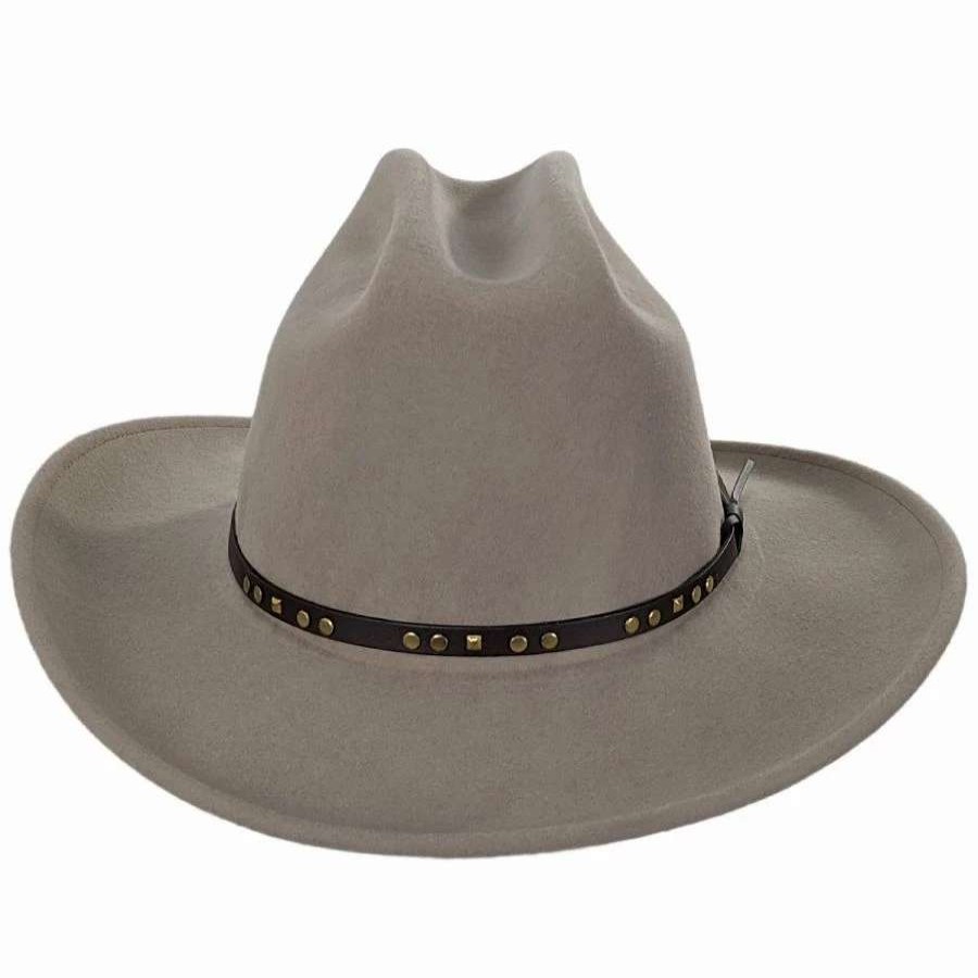 Cowboy & Western Hats * | Chisolm Wool Litefelt Cattlemen Western Hat Natural