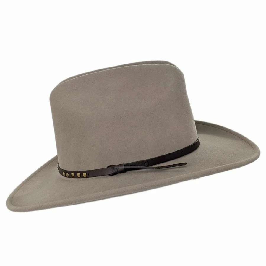 Cowboy & Western Hats * | Chisolm Wool Litefelt Cattlemen Western Hat Natural