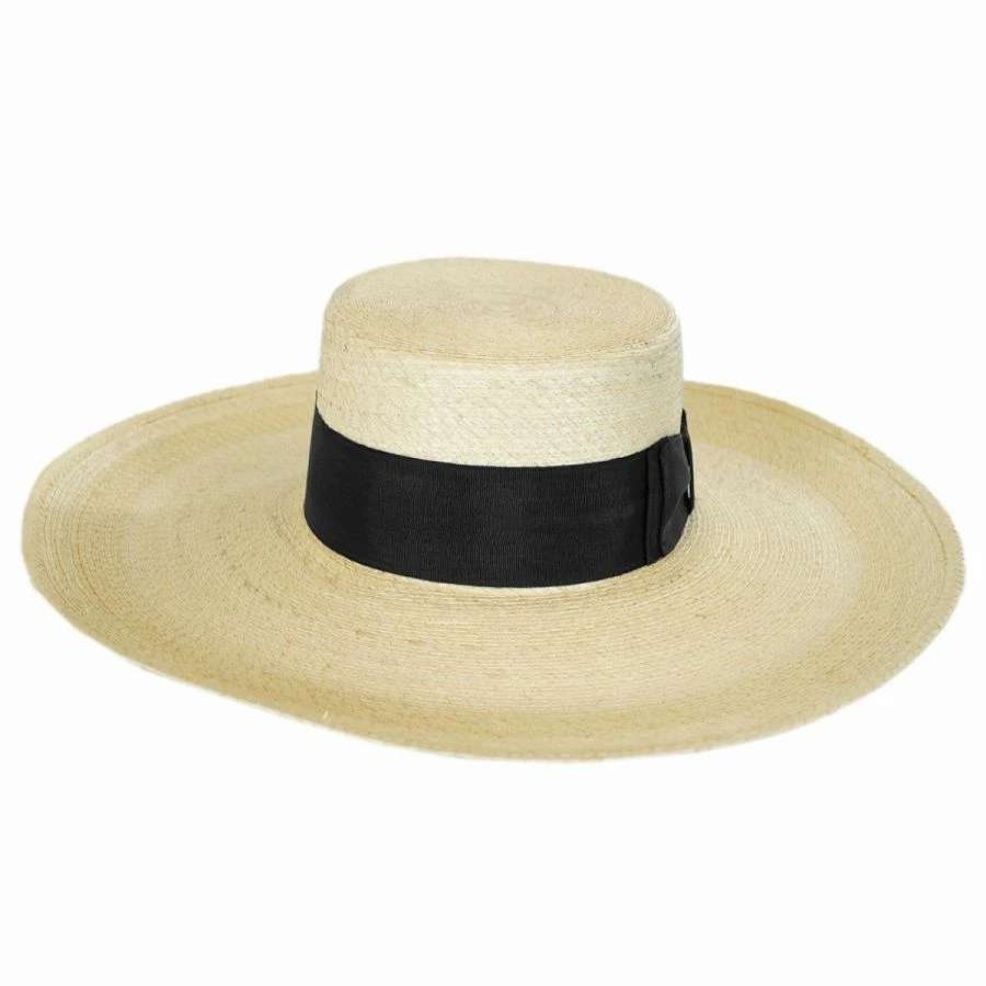 Outdoors * | Stetson Sunny Mexican Palm Leaf Straw Boater Hat